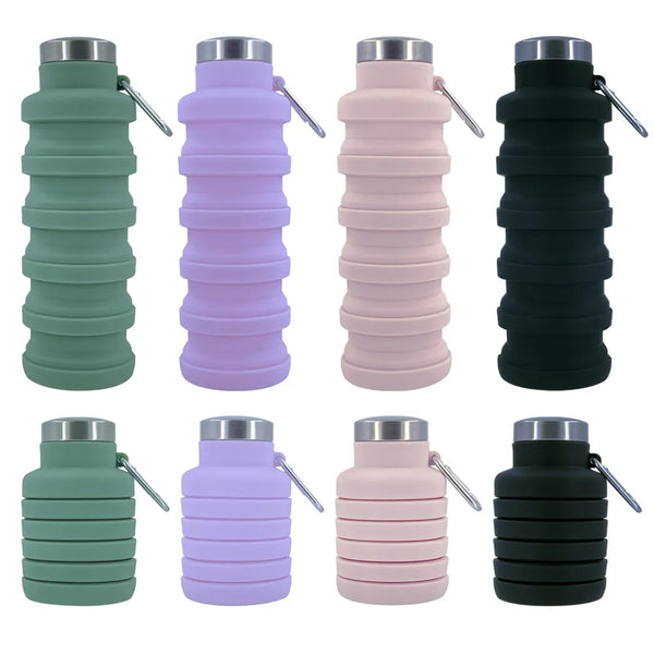 FlexiHydra - New Portable Silicone Water Bottle Retractable