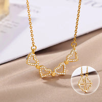 Folded Love: Magnetic Vintage Pendant Necklace