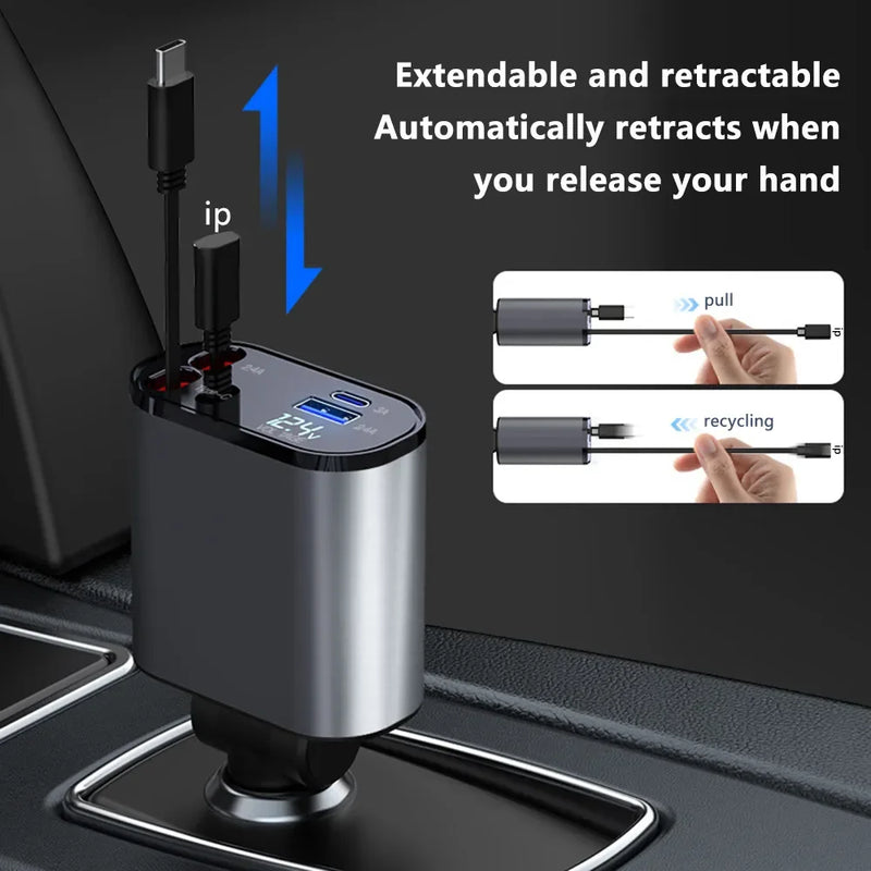 DualFlow RapidCharge - Four-in-one Point Smoker Car Charging