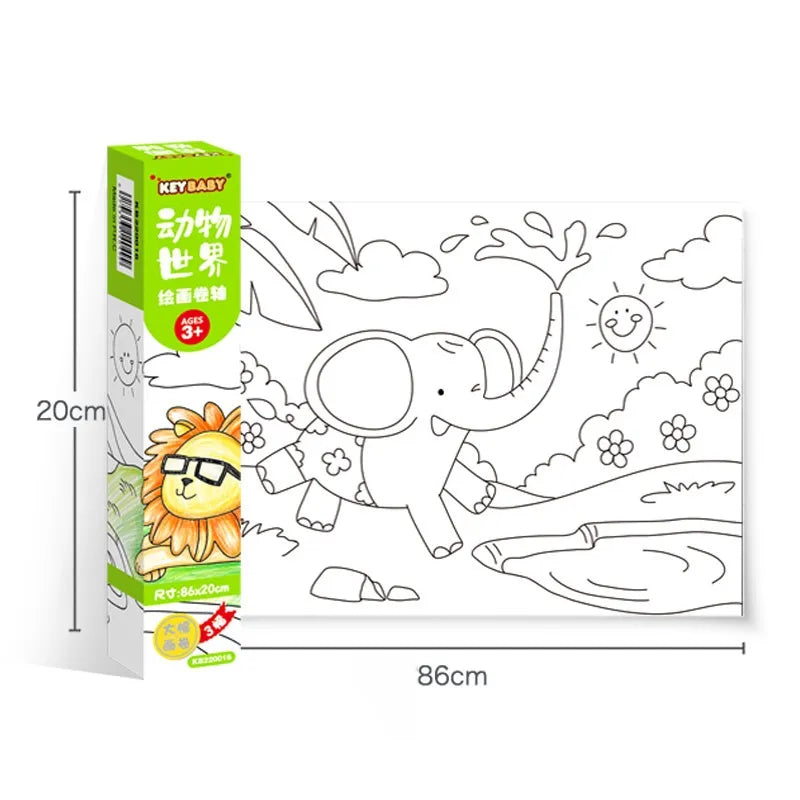 KidsCraft - Coloring paper roll