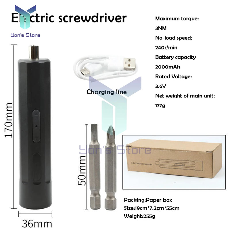 NanoDrive - 4 in 1 Mini Rechargeable Wireless Smart Electric Screwdriver