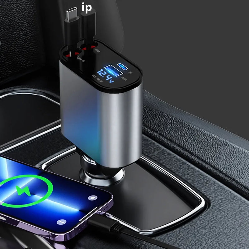 DualFlow RapidCharge - Four-in-one Point Smoker Car Charging