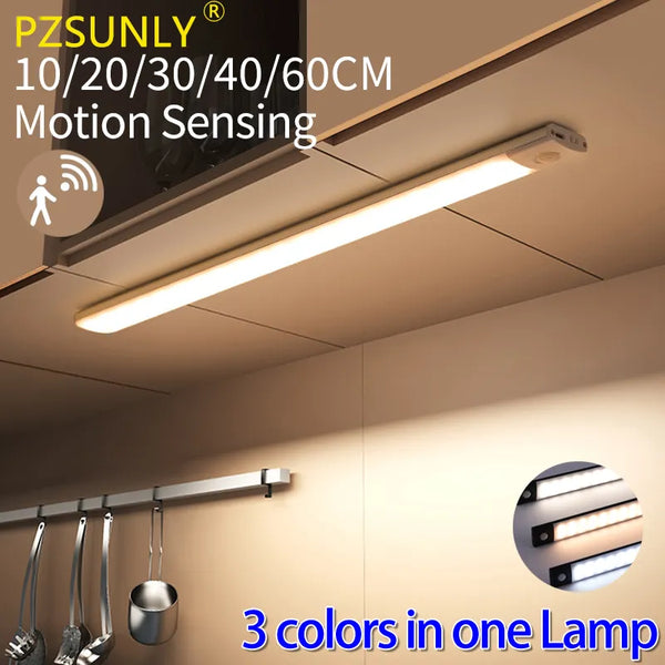 SlimGlow - Rechargeable USB Motion Sensor Led Light for Kitchen, Wardrobe.