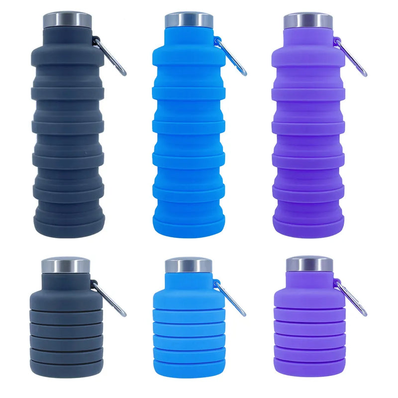 FlexiHydra - New Portable Silicone Water Bottle Retractable