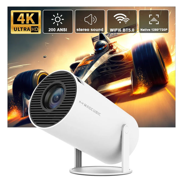 AuraCine Harmony Projector - Home Cinema Outdoor Projetor