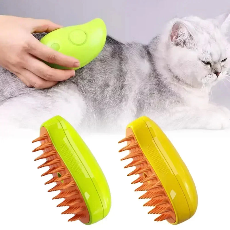 VelvetTouch - Steam Brush for Dogs and Cats 3 in 1