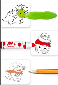 Suitable for coloured pencils, crayons, coloured pens, and children's paints, ensuring a diverse colouring experience.