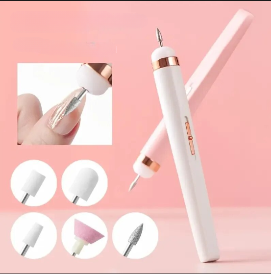 QuickFix Nail Smoother - Electric Manicure Drill - LED Lamp